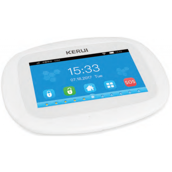 Kit alarma wireless, comunicatie WIFI si  WCDMA( 2G, 3G), 99 zone - KR-K5