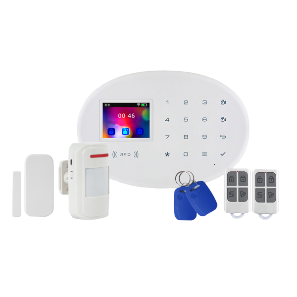 Kit alarma wireless, comunicatie GSM, WIFI, RFID EM 125 kHz - KR-W20