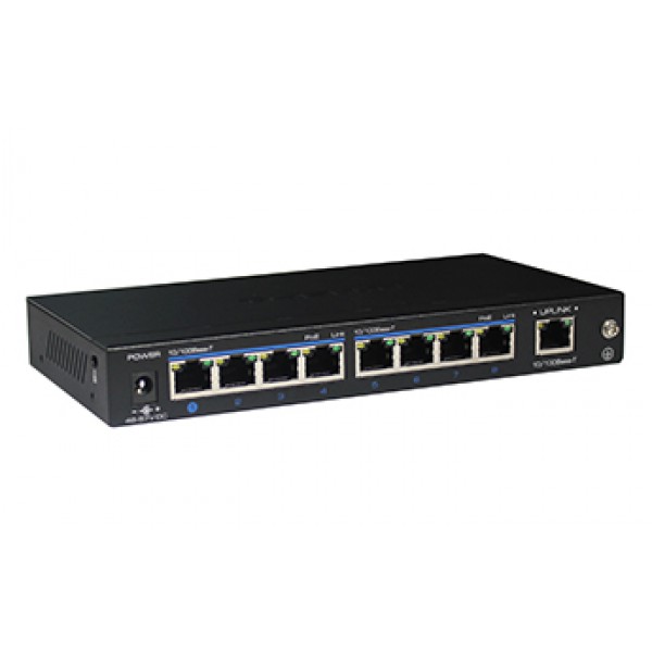 Switch ethernet PoE+, 8 porturi 10/100 Mbps POE+ downlink, 1 port 10/100 Mbps uplink - UTP1-SW0801-TP120 Switch ethernet PoE+, 8 porturi 10/100 Mbps POE+ downlink, 1 port 10/100 Mbps uplink - UTP1-SW0801-TP120