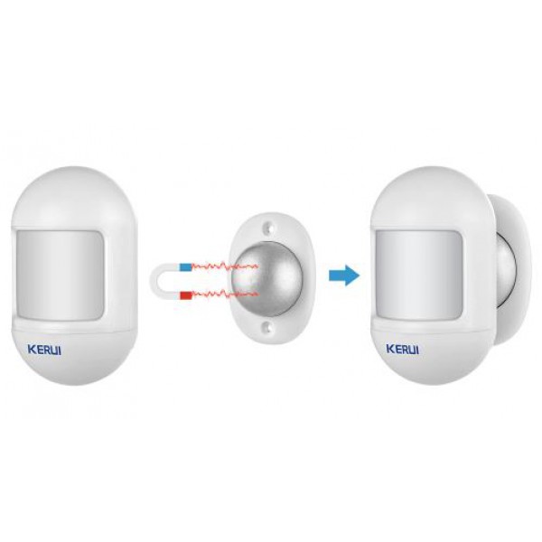 Mini detector de miscare PIR wireless cu suport de prindere magnetic - KR-P831 Mini detector de miscare PIR wireless cu suport de prindere magnetic - KR-P831