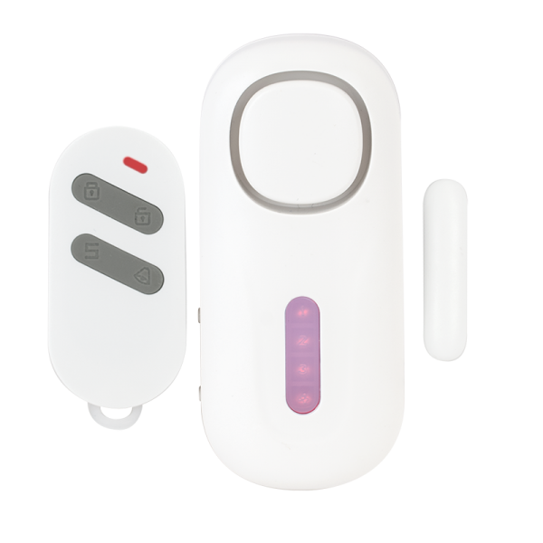 Contact magnetic standalone wireless, cu 4 zone, sirena incorporata si telecomanda pentru usa/ fereastra - KR-D2
