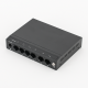Switch ethernet PoE+ cu functie PoE Watchdog, 4 porturi 10/100 Mbps POE+ downlink, 2 porturi 10/100 Mbps uplink, 60W - SF6P-HM