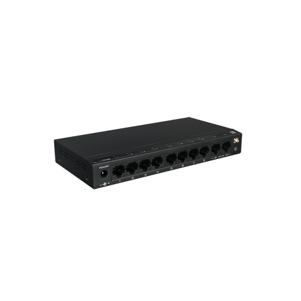 Switch ethernet PoE+, fara management, 8 porturi 10/100 Mbps POE+ downlink, 2 porturi 10/100 Mbps uplink, 120W - SF10P-FHM Switch ethernet PoE+, fara management, 8 porturi 10/100 Mbps POE+ downlink, 2 porturi 10/100 Mbps uplink, 120W - SF10P-FHM