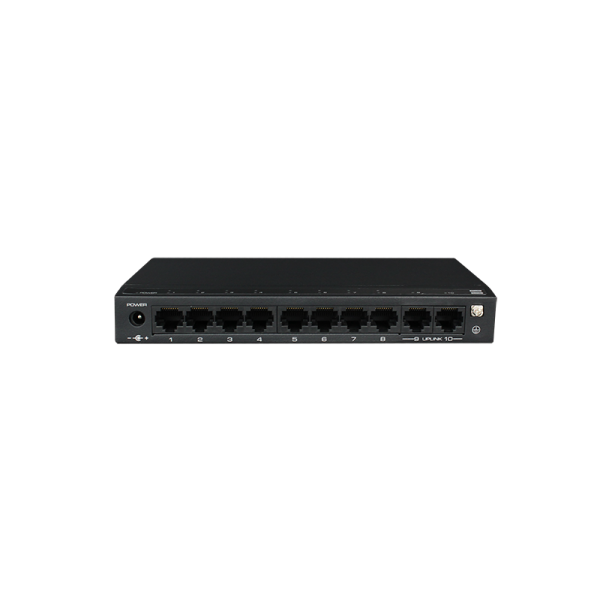 Switch ethernet PoE+, fara management, 8 porturi 10/100 Mbps  POE+ downlink, 2 porturi 10/100 Mbps uplink, 120W - SF10P-FHM