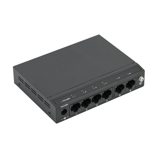 Switch ethernet PoE+ cu 4 porturi 10/100 Mbps POE+ downlink,  2 porturi 10/100 Mbps uplink, 60W - SF6P-FHM