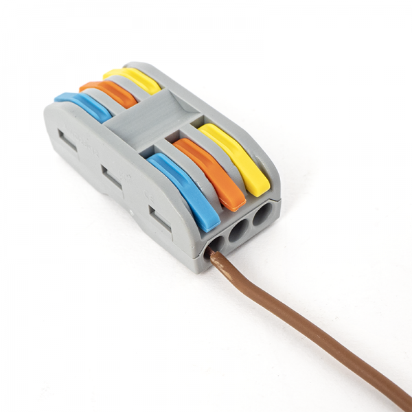 Conectori legaturi rapide cabluri 3 x 1 la 1, maxim 4mm² - ET-PCT-223 Conectori legaturi rapide cabluri 3 x 1 la 1, maxim 4mm² - ET-PCT-223