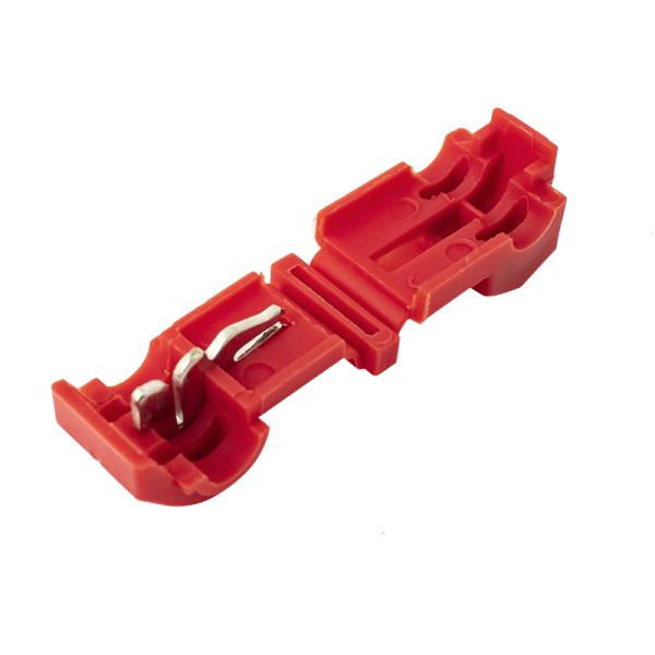 Conector tip T pentru imbinarea cablurilor litate  AWG 22–18, 0.5~1mm², pachet 50 bucati - ET-T1-T(50)