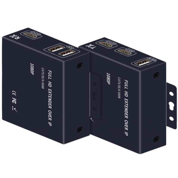 Extender HDMI KVM cu distanta de transmisie de 200m la conexiune directa prin UTP sau nelimitata prin TCP/IP - TT-EX08(V2) Extender HDMI KVM cu distanta de transmisie de 200m la conexiune directa prin UTP sau nelimitata prin TCP/IP - TT-EX08(V2)