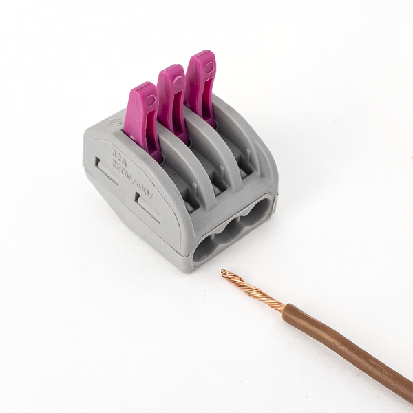 Cleme legaturi rapide cabluri 3 x max. 4mm² - PCT-213(10) Cleme legaturi rapide cabluri 3 x max. 4mm² - PCT-213(10)