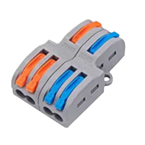 Conectori de cabluri cu functie de multiplicator, 2 x 1 la 2, max. 4mm² - FD-24(10) Conectori de cabluri cu functie de multiplicator, 2 x 1 la 2, max. 4mm² - FD-24(10)