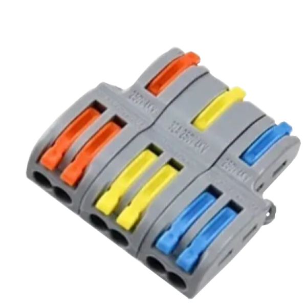 Conectori de cabluri cu functie de multiplicator, 3 x 1 la 2, max. 4mm² - FD-36(10) Conectori de cabluri cu functie de multiplicator, 3 x 1 la 2, max. 4mm² - FD-36(10)