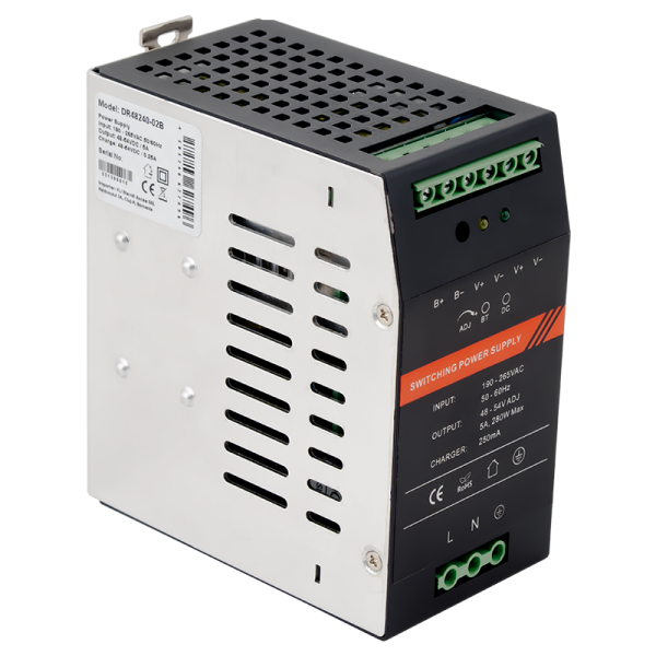 Sursa de alimentare industriala 48~54Vcc/270W cu backup, montare pe sina DIN - DR48240-02B