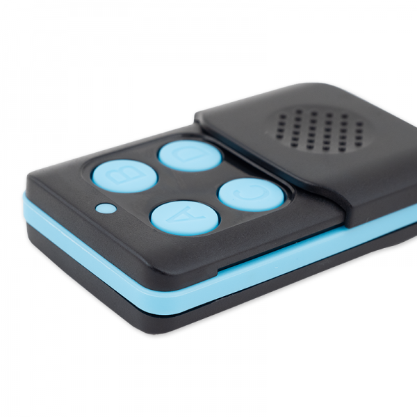 Telecomanda radio cu patru butoane, cod fix, capac de protectie pentru apasari accidentale - TDQ-RC