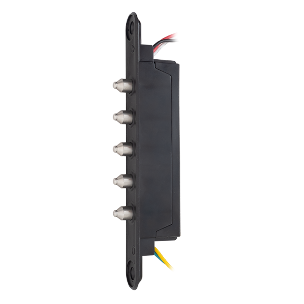Contact mecanic cu cinci contacte pentru alimentarea incuietorilor electrice montate pe foaia de usa - DLK-405-5 Contact mecanic cu cinci contacte pentru alimentarea incuietorilor electrice montate pe foaia de usa - DLK-405-5