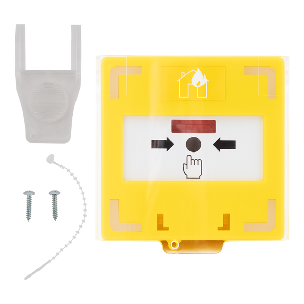 Buton iesire de urgenta cu 3 comutatoare NC-COM-NO, Buzzer si LED bicolor, galben - SCP-110-yo