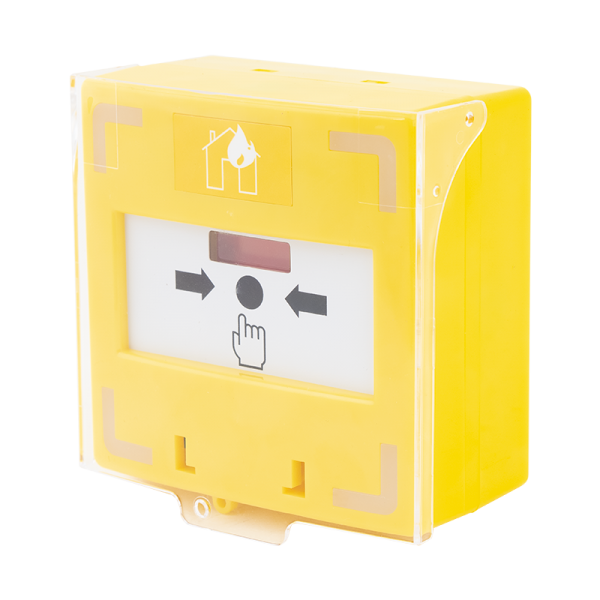 Buton iesire de urgenta cu 3 comutatoare NC-COM-NO, Buzzer si LED bicolor, galben - SCP-110-yo