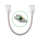 Protectie de cablu cu cablu de 2.5mm incorporat si bloc terminal cu 4 borne - SD-65X1 Protectie de cablu cu cablu de 2.5mm incorporat si bloc terminal cu 4 borne - SD-65X1