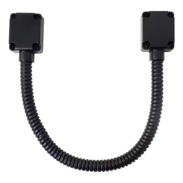 Protectie de cablu din inox acoperita cu plastic negru - DL05-14-40-BK