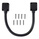 Protectie de cablu din inox acoperita cu plastic negru - DL06-09-40-BK Protectie de cablu din inox acoperita cu plastic negru - DL06-09-40-BK