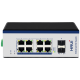 Switch industrial cu management, POE, 8 porturi Gigabit + 2 porturi 2.5G SFP, IP40, DIN, -40-75°C - HR600-AFGM-82AS