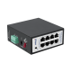 Switch industrial POE 8 porturi 10/100MBPS, HI-POE 60W, IP40, DIN, -40-75°C - HR710P-8T Switch industrial POE 8 porturi 10/100MBPS, HI-POE 60W, IP40, DIN, -40-75°C - HR710P-8T
