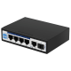 Switch industrial POE 4 porturi GIGABIT + 1 UpLink + 1 SFP, IP40, DIN, -40-75°C - HR500-AFG-411S Switch industrial POE 4 porturi GIGABIT + 1 UpLink + 1 SFP, IP40, DIN, -40-75°C - HR500-AFG-411S