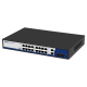 Switch POE 16 porturi Gigabit + 2 porturi RJ45 UpLink + 2 porturi SFP, IEEE802.3af/at, DEFAULT/VLAN/EXTEND, -10-50°C - HR900-AFG-1622S-200 Switch POE 16 porturi Gigabit + 2 porturi RJ45 UpLink + 2 porturi SFP, IEEE802.3af/at, DEFAULT/VLAN/EXTEND, -10-50°C - HR900-AFG-1622S-200