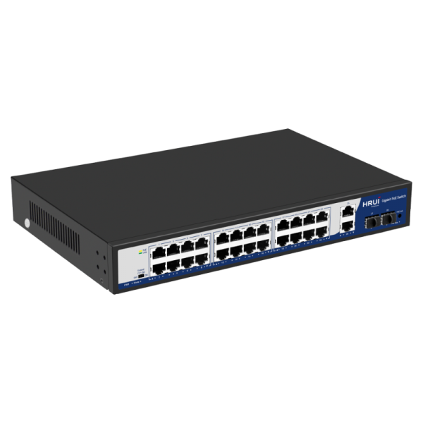 Switch POE 24 porturi Gigabit + 2 porturi Gigabit UpLink + 2 Porturi Gigabit SFP, IEEE802.3af/at, DEFAULT/EXTEND, -10-40°C - HR900-AFG-2422S-300D Switch POE 24 porturi Gigabit + 2 porturi Gigabit UpLink + 2 Porturi Gigabit SFP, IEEE802.3af/at, DEFAULT/EXTEND, -10-40°C - HR900-AFG-2422S-300D