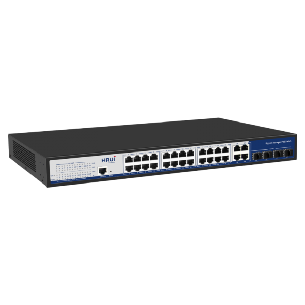 Switch cu management L2+, POE, 24 porturi Gigabit POE + 4 porturi Gigabit combo Ethernet + 4 porturi Gigabit combo SFP, IEEE802.3af/at, -10-50°C - HR-AFGM-2444S-400 Switch cu management L2+, POE, 24 porturi Gigabit POE + 4 porturi Gigabit combo Ethernet + 4 porturi Gigabit combo SFP, IEEE802.3af/at, -10-50°C - HR-AFGM-2444S-400