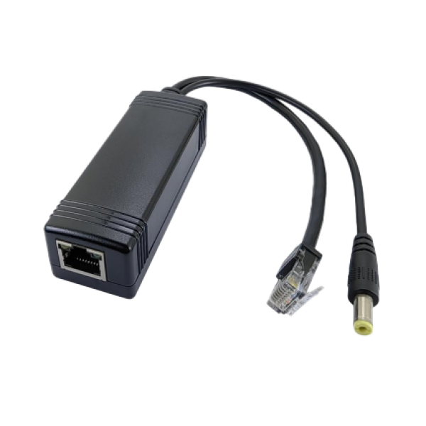 Splitter POE, 100MBPS, 1 port RJ45, IEEE802.3af/at, 24W, 12Vcc, -20-60°C - HR-AT-PD12D Splitter POE, 100MBPS, 1 port RJ45, IEEE802.3af/at, 24W, 12Vcc, -20-60°C - HR-AT-PD12D