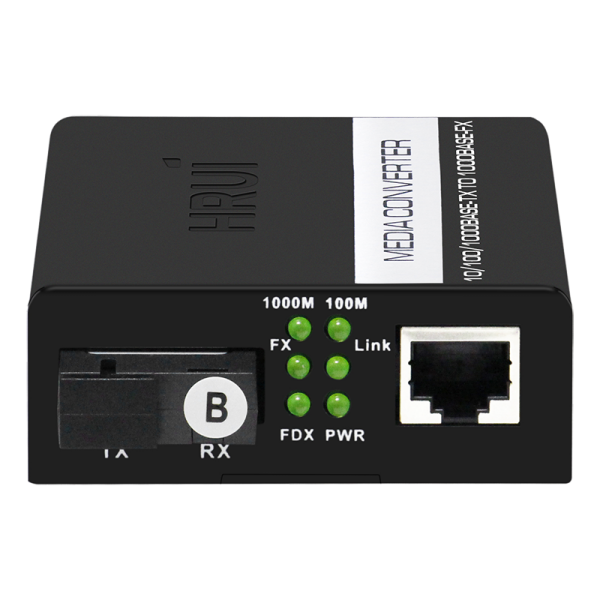 Convertor media fibra, Gigabit single-mode, OPTICAL-TO-RJ45, -10-50°C - HR100W-GE-25-TR Convertor media fibra, Gigabit single-mode, OPTICAL-TO-RJ45, -10-50°C - HR100W-GE-25-TR