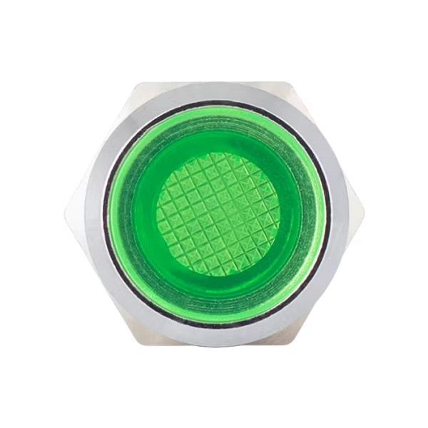 Indicator LED verde, 12–24 Vcc, filet M8, IP65 - FL1M-08FW-3-GN Indicator LED verde, 12–24 Vcc, filet M8, IP65 - FL1M-08FW-3-GN