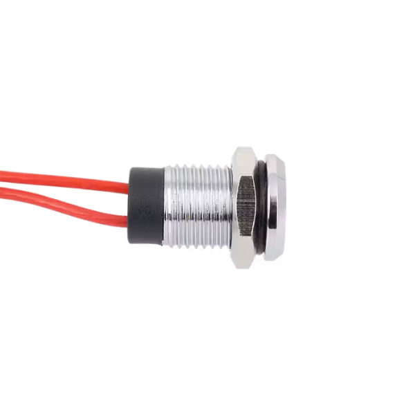 Indicator LED rosu, 12–24 Vcc, filet M8, IP65 - FL1M-08FW-3-RD Indicator LED rosu, 12–24 Vcc, filet M8, IP65 - FL1M-08FW-3-RD