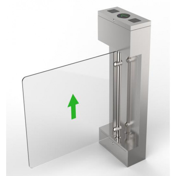 Poarta VIP cu brat din plexiglas, acces persoane cu dizabilitati, inox 304, Perkotek C90 (AVAX C90)
