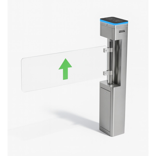 Poarta VIP Elegant din plexiglas si inox, acces persoane cu dizabilitati, Perkotek PT90