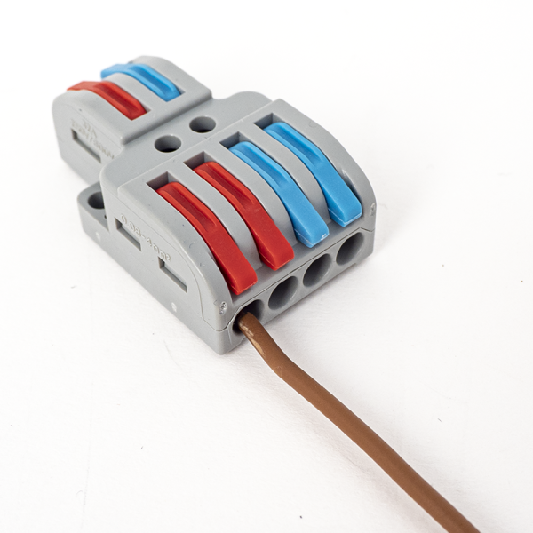 Conectori de cabluri cu functie de multiplicator, 2 x 1 la 2, maxim 4mm² - ET-LT-422 Conectori de cabluri cu functie de multiplicator, 2 x 1 la 2, maxim 4mm² - ET-LT-422