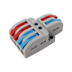 Conectori de cabluri cu functie de multiplicator, 2 x 1 la 2, maxim 4mm² - ET-LT-422 Conectori de cabluri cu functie de multiplicator, 2 x 1 la 2, maxim 4mm² - ET-LT-422