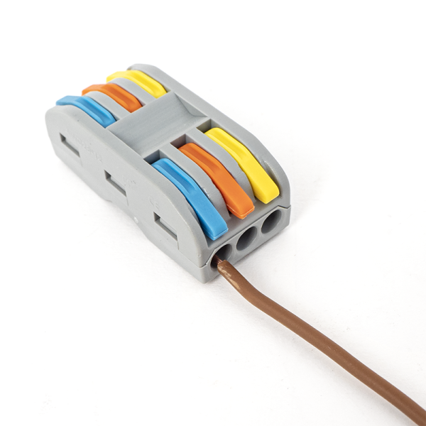 Conectori legaturi rapide cabluri 3 x 1 la 1, maxim 4mm² - ET-PCT-223(50) Conectori legaturi rapide cabluri 3 x 1 la 1, maxim 4mm² - ET-PCT-223(50)