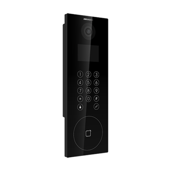 Panou exterior videointerfon TCP/IP pentru blocuri si spatii birouri, control acces integrat cu card sau cod PIN - HIKVISION DS-KD8103-E6 Panou exterior videointerfon TCP/IP pentru blocuri si spatii birouri, control acces integrat cu card sau cod PIN - HIKVISION DS-KD8103-E6
