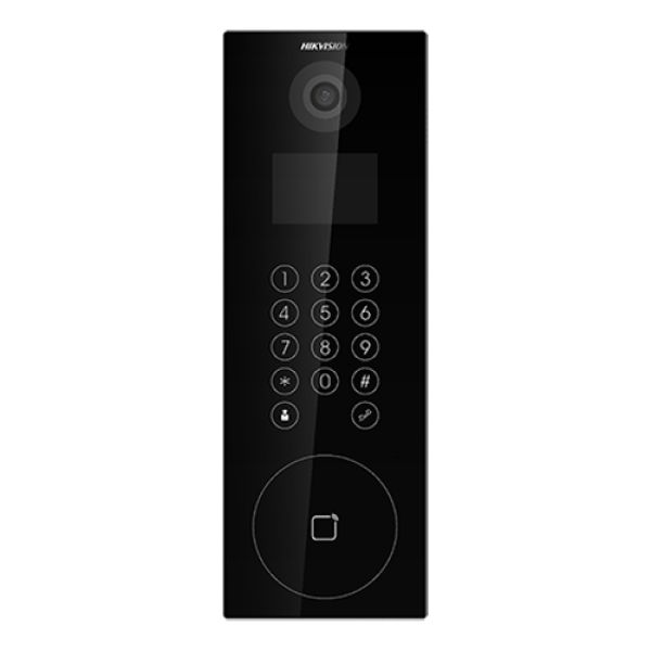 Panou exterior videointerfon TCP/IP pentru blocuri si spatii birouri, control acces integrat cu card sau cod PIN - HIKVISION DS-KD8103-E6 Panou exterior videointerfon TCP/IP pentru blocuri si spatii birouri, control acces integrat cu card sau cod PIN - HIKVISION DS-KD8103-E6
