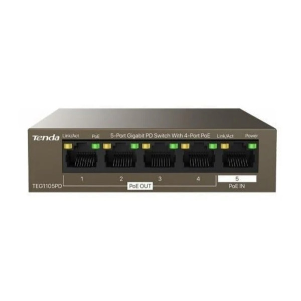 Switch 4 porturi POE out, 1 port POE in - TEG1105PD Switch 4 porturi POE out, 1 port POE in - TEG1105PD