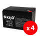 Cutie 4 acumulatori JS12-12 - KIJO JS12-12-BAX Cutie 4 acumulatori JS12-12 - KIJO JS12-12-BAX