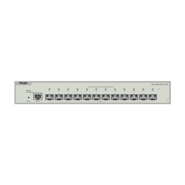 Switch 12 porturi SFP+ 10 Gbps, L3 Cloud Management - Ruijie RG-NBS5500-12XS