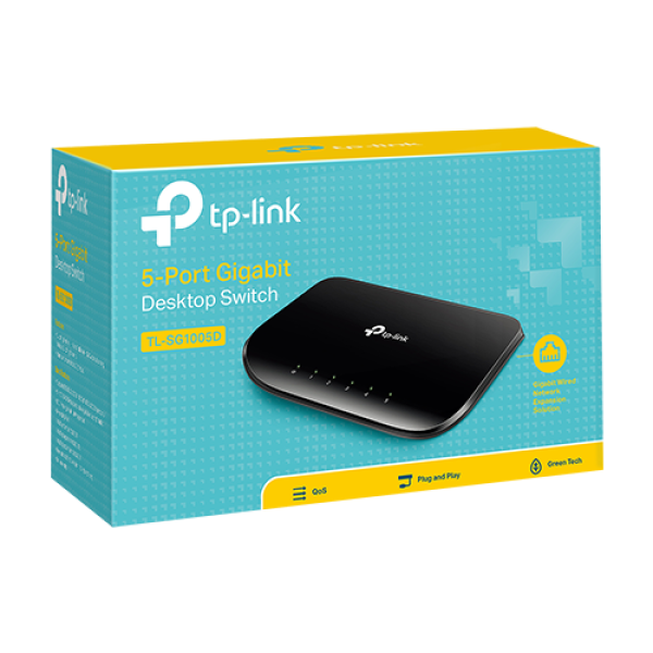 Switch TL-SG1005D, 5 porturi RJ45 Gigabit, Unmanaged - TP-Link TL-SG1005D Switch TL-SG1005D, 5 porturi RJ45 Gigabit, Unmanaged - TP-Link TL-SG1005D