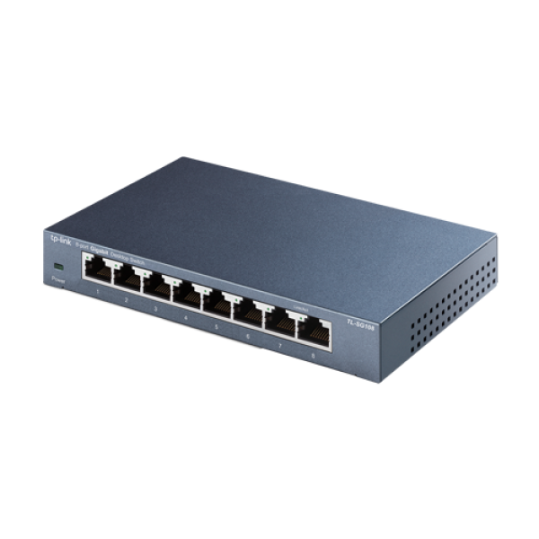 Switch TL-SG108, 8 porturi RJ45 Gigabit, Unmanaged - TP-Link TL-SG108 Switch TL-SG108, 8 porturi RJ45 Gigabit, Unmanaged - TP-Link TL-SG108
