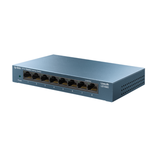 Switch LiteWave LS108G, 8 porturi RJ45 Gigabit, Unmanaged - TP-Link LS108G Switch LiteWave LS108G, 8 porturi RJ45 Gigabit, Unmanaged - TP-Link LS108G