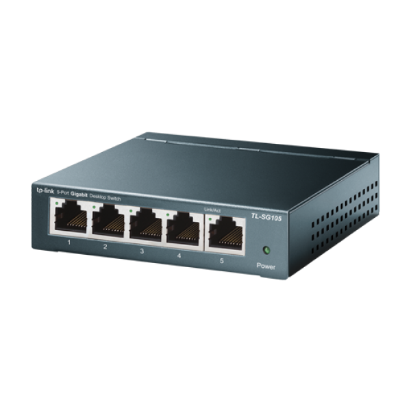 Switch TL-SG105, 5 porturi RJ45 Gigabit, Unmanaged - TP-Link TL-SG105 Switch TL-SG105, 5 porturi RJ45 Gigabit, Unmanaged - TP-Link TL-SG105