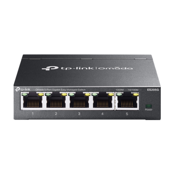 Switch 5 porturi RJ45 Gigabit, Easy Managed - TP-Link Omada ES205G Switch 5 porturi RJ45 Gigabit, Easy Managed - TP-Link Omada ES205G